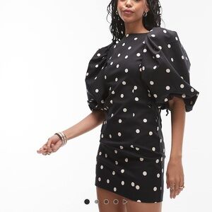 & Other Stories Black Polka Dot Dress